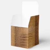 Imitate Krokodile Leder Tierhautmuster Geschenkschachtel (Geöffnet)