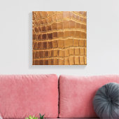 Imitate Krokodile Leder Tierhautmuster Leinwanddruck (Insitu (Wohnzimmer))