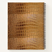 Imitate Krokodile Leder Tierhautmuster Notizblock (Rückseite)