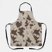 Imitate Kuh drucken, braun und cremefarben Schürze (Vorderseite)