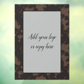 Imitate Kuh drucken Schwarz und Braun Fensterklamm Fensteraufkleber (Blatt 3)