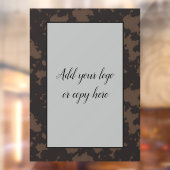 Imitate Kuh drucken Schwarz und Braun Fensterklamm Fensteraufkleber (Blatt 2)