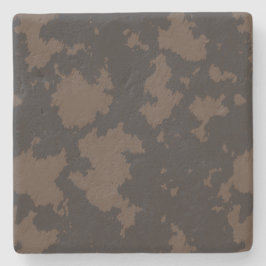 Imitate Kuh drucken schwarz und braun Steinuntersetzer