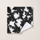 Imitate Kuh Schwarzweiß drucken Badhandtuch Set (Waschlappen)