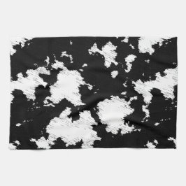 Imitate Kuh Schwarzweiß drucken Geschirrtuch