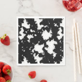 Imitate Kuh Schwarzweiß drucken Serviette (Beispiel)