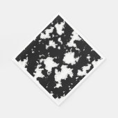 Imitate Kuh Schwarzweiß drucken Serviette (Ecke)