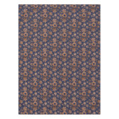 Imitate Kupfer Schneeflocken Navy Blue Tableclout Tischdecke (Vorderseite)