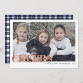 Imitate Kupferfolie bejubelt Neujahrskarte Feiertagskarte (Vorne/Hinten)