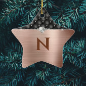 Imitate Kupfergläser und Diamantledermonogramm Keramik Ornament