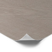 Imitate Kupfersequenzen auf Taupe Linen Poster (Ecke)