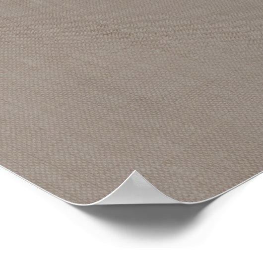 Imitate Kupfersequenzen auf Taupe Linen Poster (Ecke)