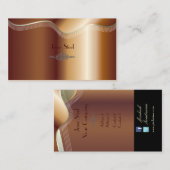 Imitate KupferVisitenkarten Visitenkarte (Vorne/Hinten)