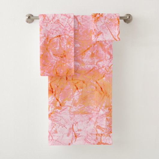 Imitate Lachsleder, weißlich Badhandtuch Set (Insitu)