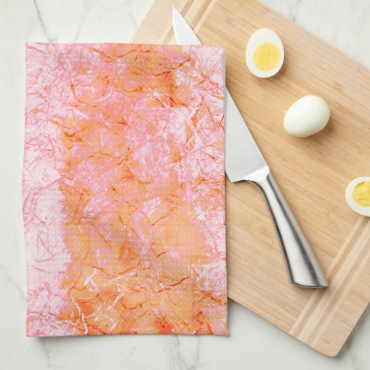 Imitate Lachsleder, weißlich Geschirrtuch (Viertel Falte)