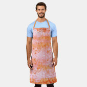 Imitate Lachsleder, weißlich Schürze (Getragen)