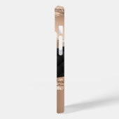 Imitate Lashes Black Rose Gold Glitzer Case-Mate iPhone Hülle (Rückseite / Links)