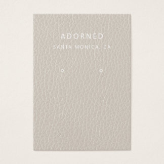 Imitate Leather Chic Earring Display Card