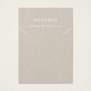 Imitate Leather Chic Necklace Display Card