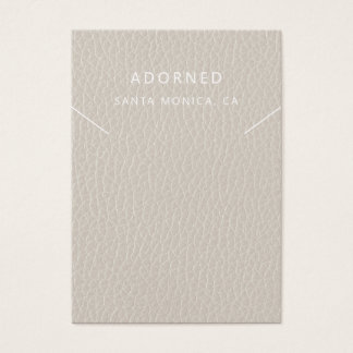 Imitate Leather Chic Necklace Display Card