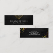 Imitate Leather der geometrischen Speck Mini Visitenkarte (Vorne/Hinten)