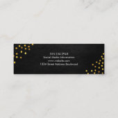 Imitate Leather der geometrischen Speck Mini Visitenkarte (Rückseite)