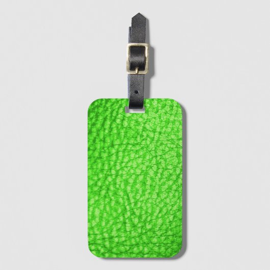 Imitate Leather Light Limon Gepäckanhänger (Vorderseite Vertikal)