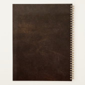 Imitate Leather Metallic Industrial Design Planner Planer (Rückseite)