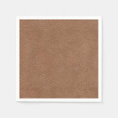 Imitate Leather Natural Brown Serviette (Vorderseite)