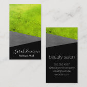 Imitate Leather Print (lebhaftes Grün) Visitenkarte (Vorne/Hinten)