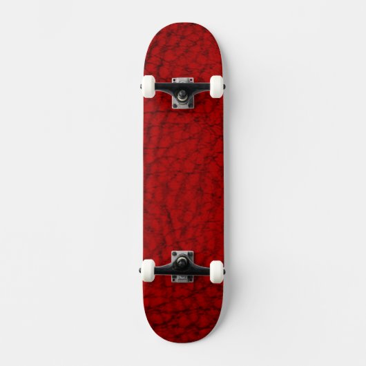 Imitate Leather Red Skateboard (Vorderseite)