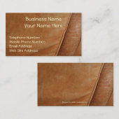 Imitate Leather Rustikale Business Cards Visitenkarte (Vorne/Hinten)