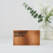 Imitate Leather Saddle Tan Farbe Visitenkarte (Stehend Vorderseite)