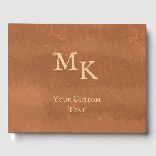 Imitate Leather Vintag Antique Wedding Gästebuch (Vorderseite)