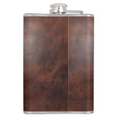 Imitate Leather Vinyl ummantelt Flachmann (Rückseite)