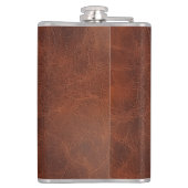 Imitate Leather Vinyl ummantelt Flachmann (Rückseite)