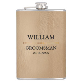 Imitate Leather Vinyl ummantelt Flachmann