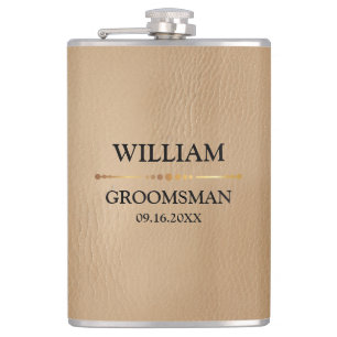 Imitate Leather Vinyl ummantelt Flachmann