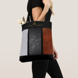 Imitate Leder aus schönen weiß, schwarz und rostfa Tasche