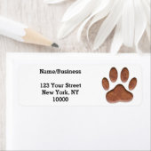 Imitate Leder Dog Paw Print Custom (Insitu)