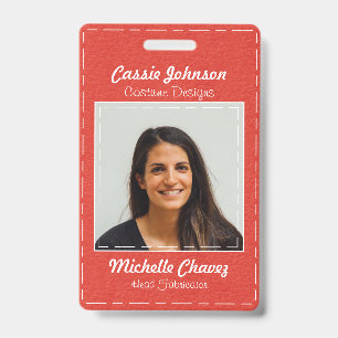 Imitate Leder Foto Ausweis