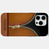Imitate Leder mit Zipper Case-Mate iPhone Hülle (Rückseite (Horizontal))