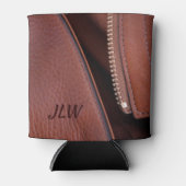 Imitate Leder und Satin unzipperierbar individuell Dosenkühler (Vorderseite)