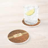 Imitate Leder und Snakeskin Sandstone Untersetzer (Seite)