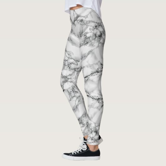 Imitate Leggings für die Gestaltung von weißem Mar (Links)