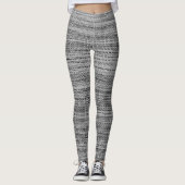 Imitate Leggings mit grauem Stoff - Text hinzufüge (Vorderseite)