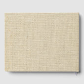 Imitate Leinen unsere Eimerliste Hochzeit Gästebuch (Rückseite)