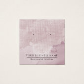 Imitate Leinenfarben-Ohrring-Display-Karten (Vorderseite)