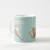 Imitate Leinwand Stoff Personalisiert Seashell App Kaffeetasse (Vorderseite Links)
