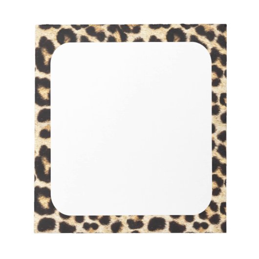 Imitate Leopard Fur Notizblock (Vorderseite)
